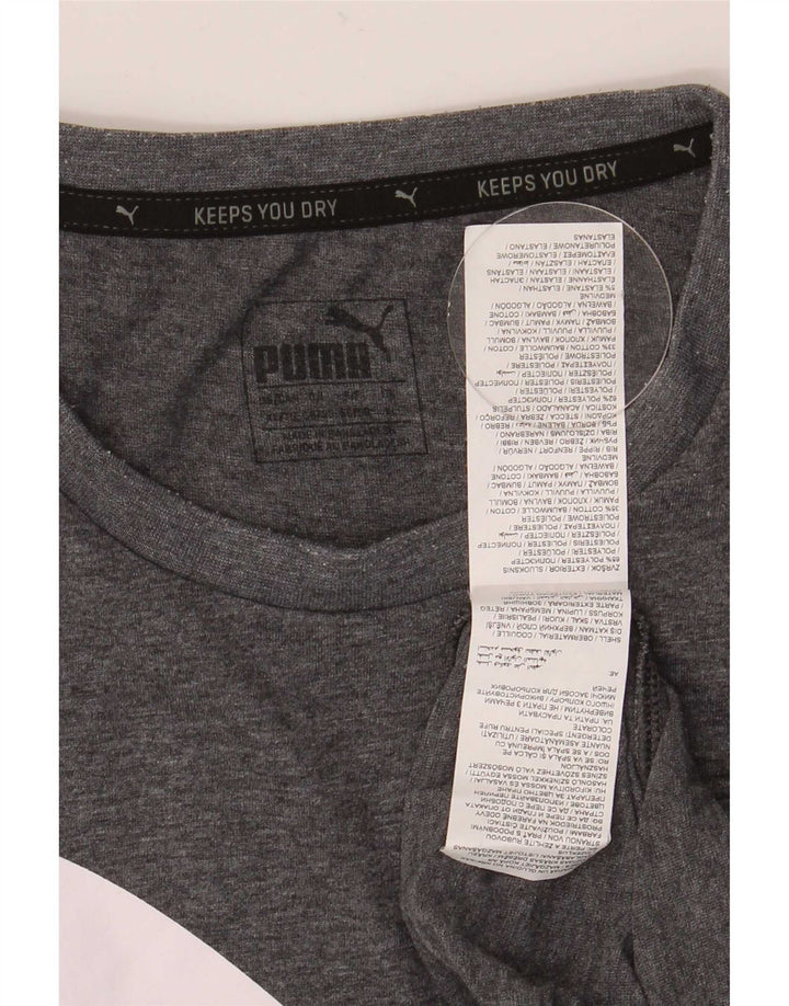 Puma Camiseta Masculina Graphic Top XL Cinza Poliéster