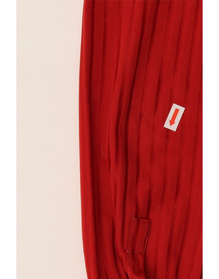 VINTAGE Womens Shirt Blouse UK 12 Medium Red Striped Vintage Vintage and Second-Hand Vintage from Messina Hembry 