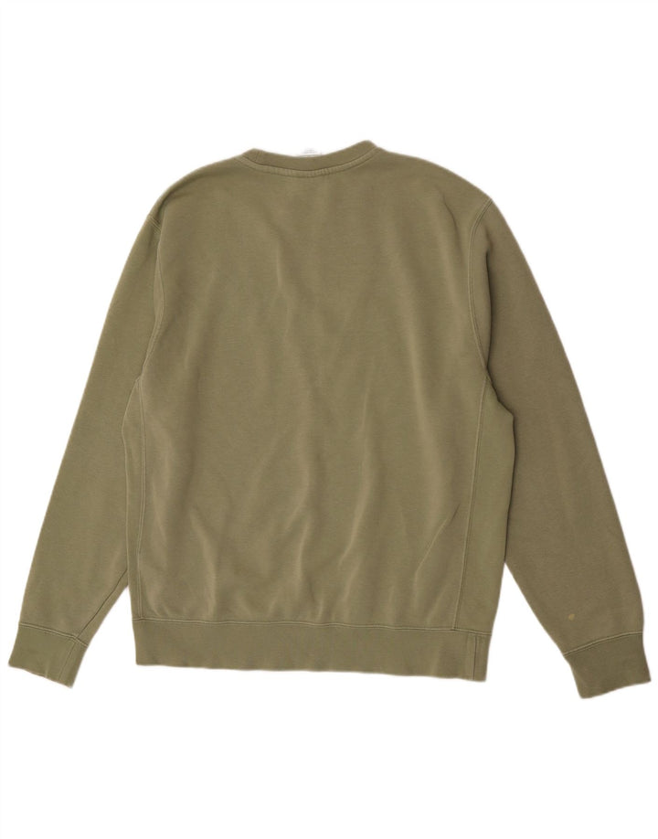 Nike moletom masculino jumper médio verde algodão esportivo