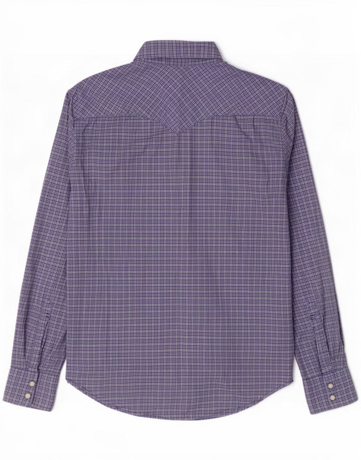 Camisa masculina Slim Fit Levi's grande algodão xadrez azul