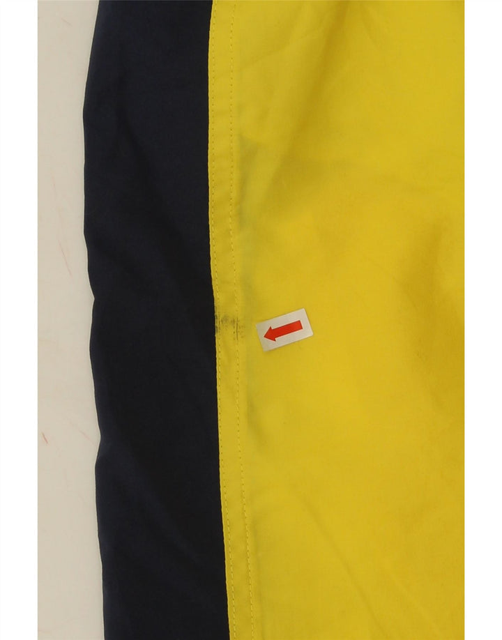 Shorts de natação masculino KAPPA gráfico grande bloco colorido amarelo