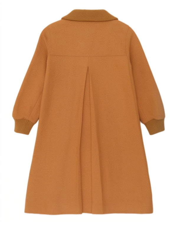 Sobretudo feminino vintage UK 14 lã bege médio