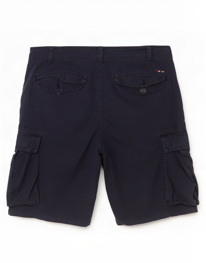 Shorts cargo masculino Napapijri médio W32 algodão azul marinho