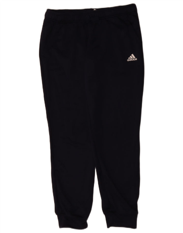 Adidas Womens Tracksuit Calças Joggers UK 16 Grande Azul Marinho Esportes