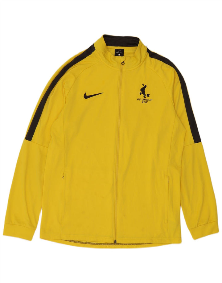 Jaqueta masculina Nike Graphic Tracksuit Top grande poliéster amarelo colorblock