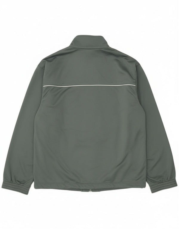Diadora Mens Tracksuit Top Jacket IT 48 Poliéster Verde Médio