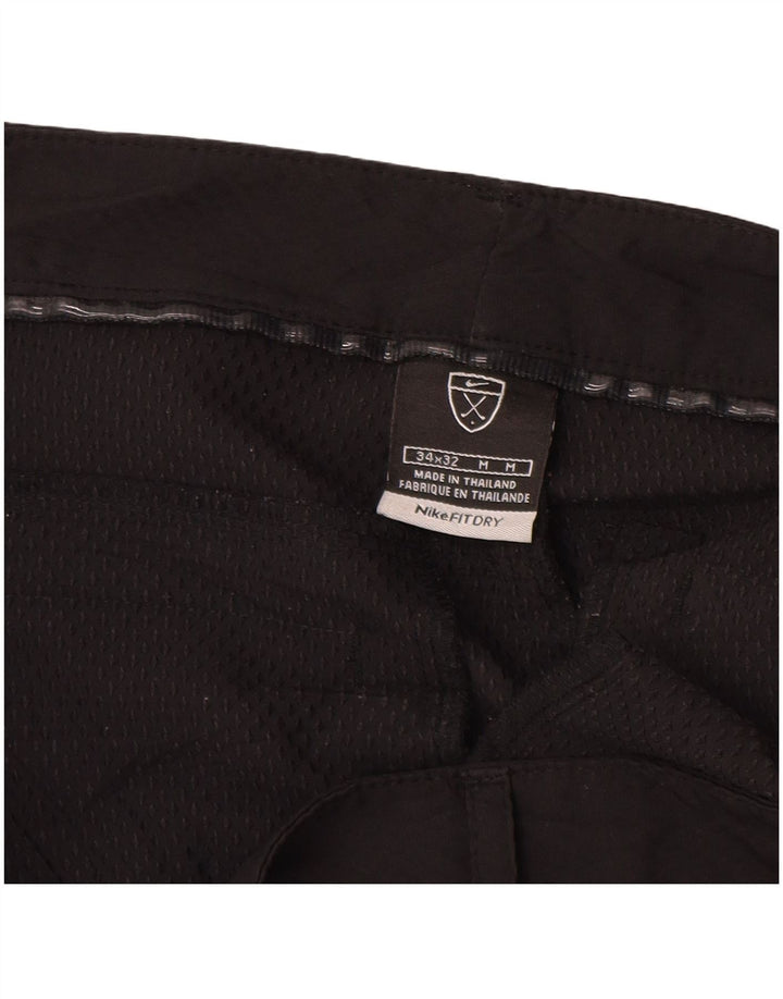 Calça casual reta masculina NIKE W34 L32 poliéster preto