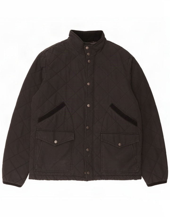 Jaqueta acolchoada masculina Fat Face UK 42 XL Poliéster preto