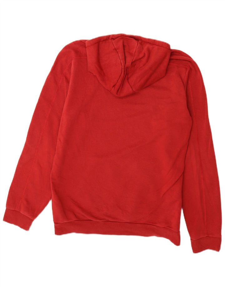 Adidas Mens Graphic Hoodie Jumper Médio Algodão Vermelho