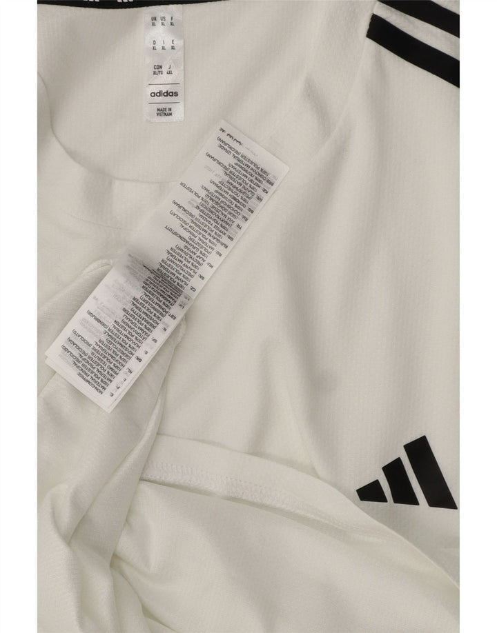 Adidas Mens Aeroready Camiseta Top XL Branco Poliéster
