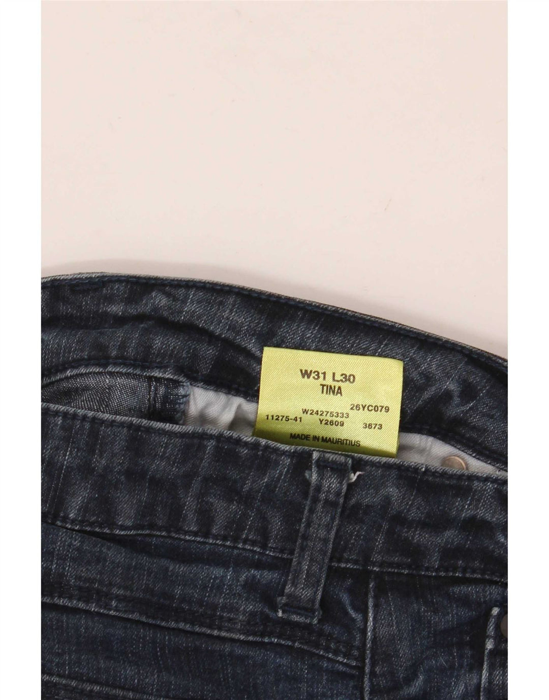 Wrangler feminino TIna Bootcut jeans W31 L30 azul algodão