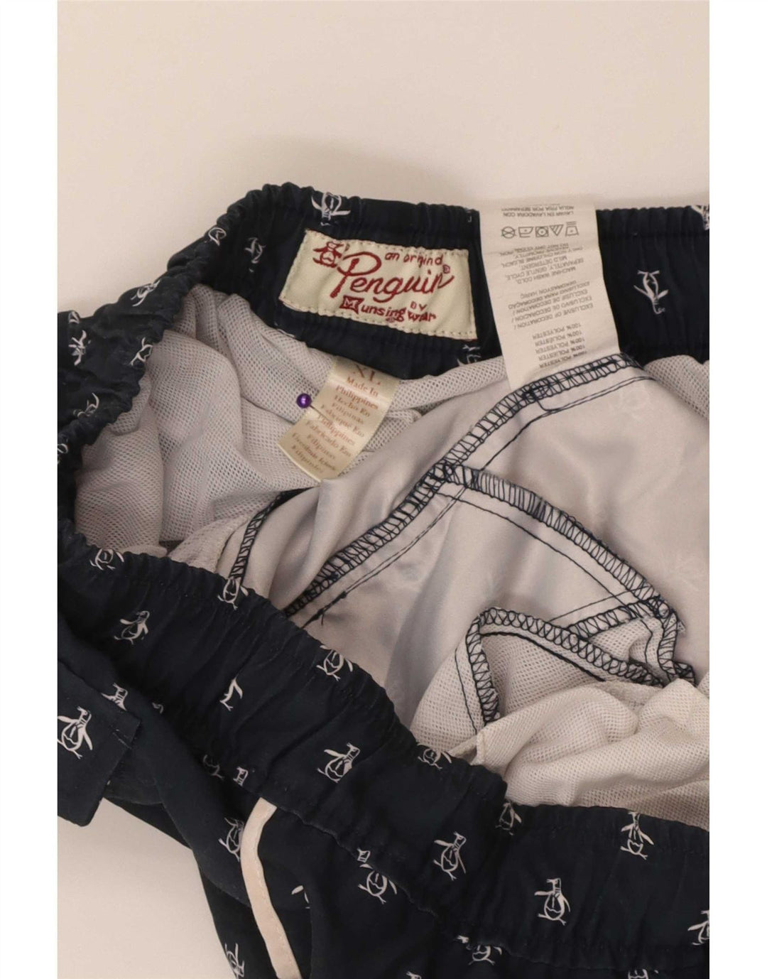 Shorts de natação masculino Penguin Graphic XL azul marinho poliéster
