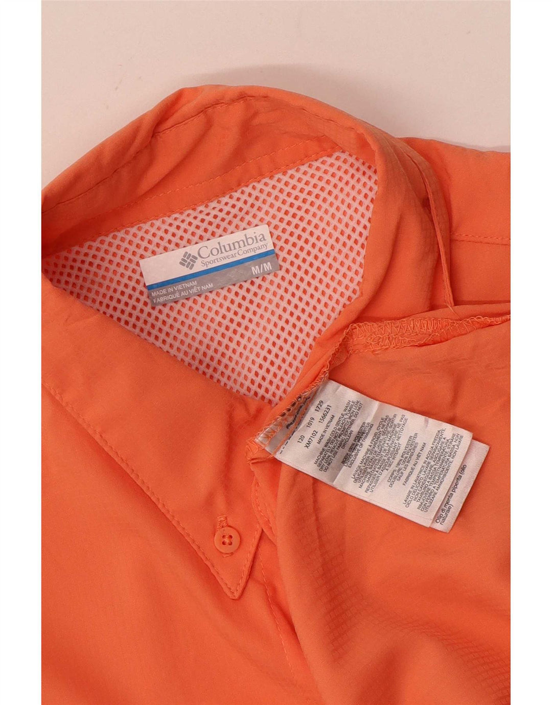 Camisa Columbia Masculina Laranja Médio Poliéster
