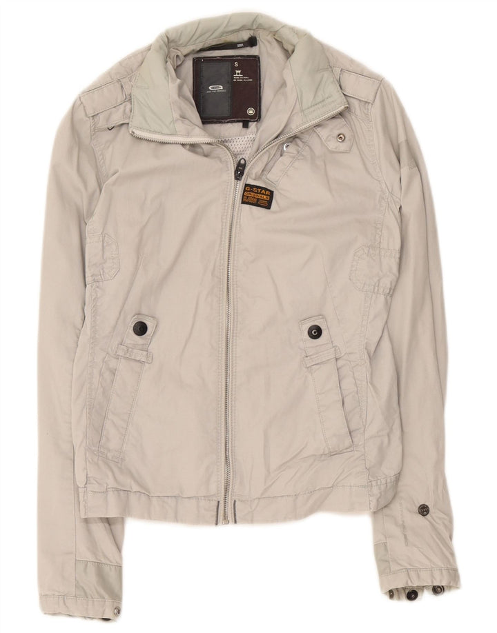 Jaqueta militar feminina G-Star UK 10 algodão cinza pequeno