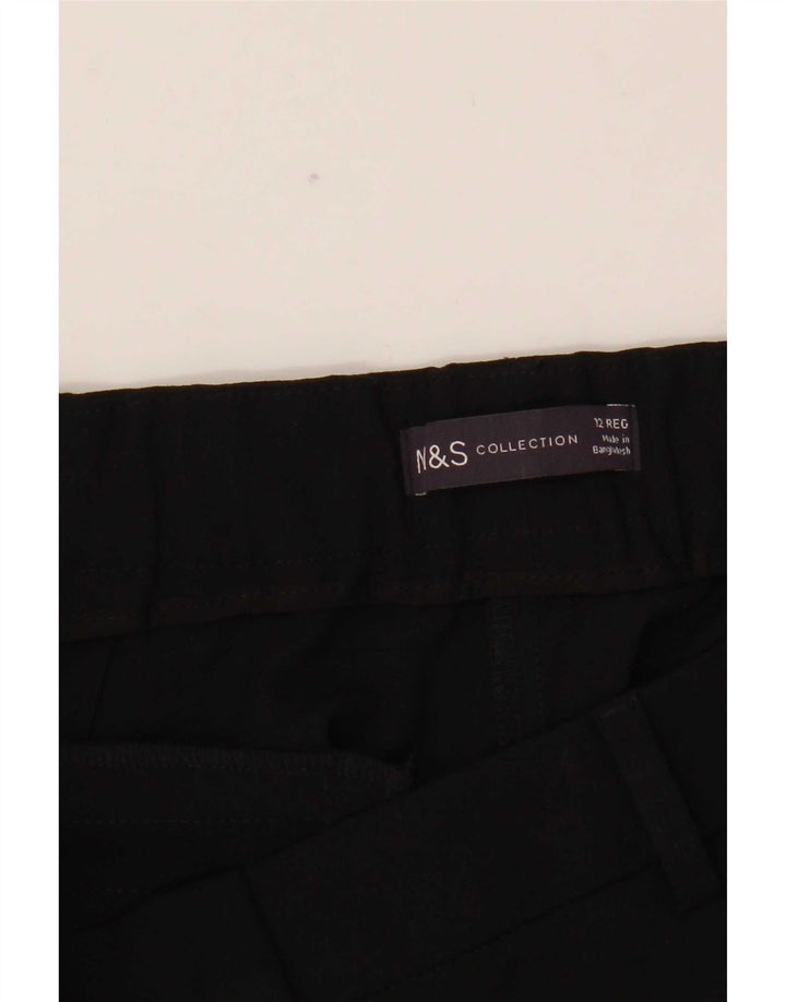 Calça Chino Feminina Marks & Spencer Slim UK 12 Médio W31 L26 Preta
