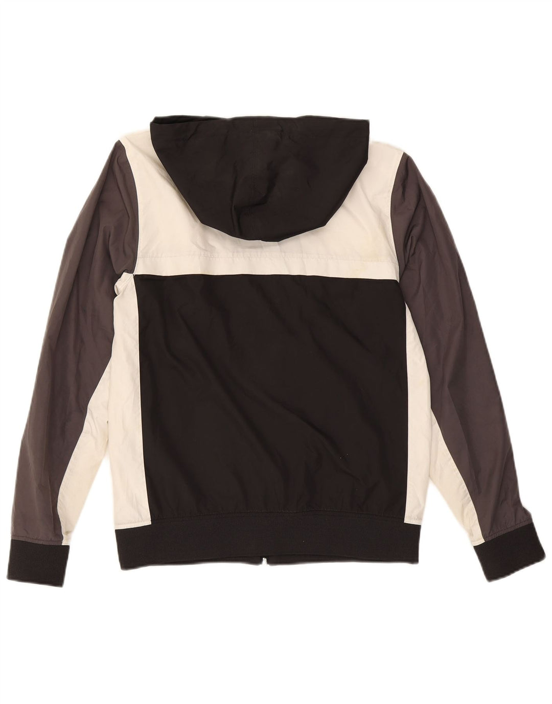 Vans Mens Hooded Tracksuit Top Jacket Pequeno Preto Colourblock Poliéster