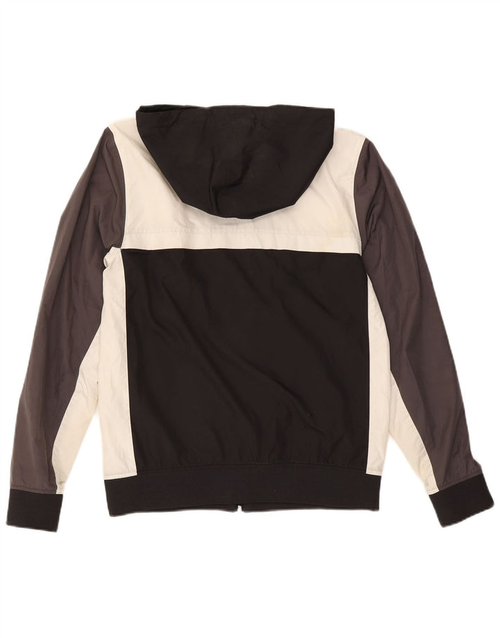 Vans Mens Hooded Tracksuit Top Jacket Pequeno Preto Colourblock Poliéster