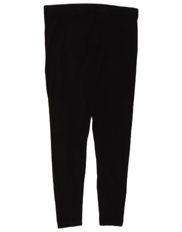 Leggings femininas Marks & Spencer Reino Unido 16 grande algodão preto