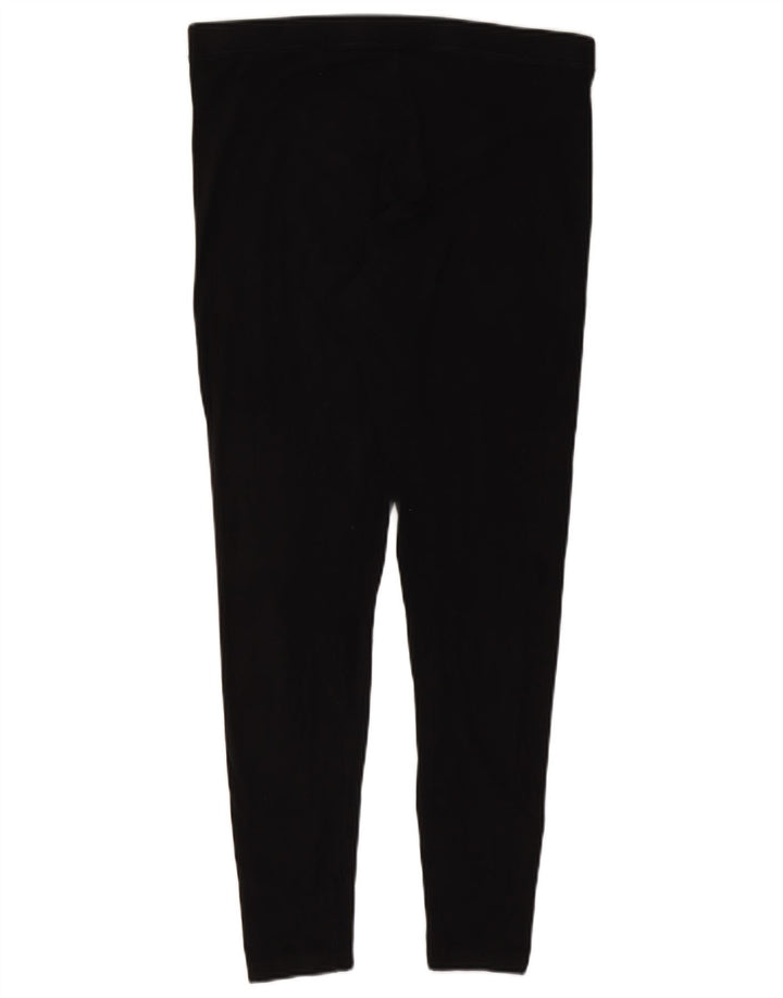 Leggings femininas Marks & Spencer Reino Unido 16 grande algodão preto