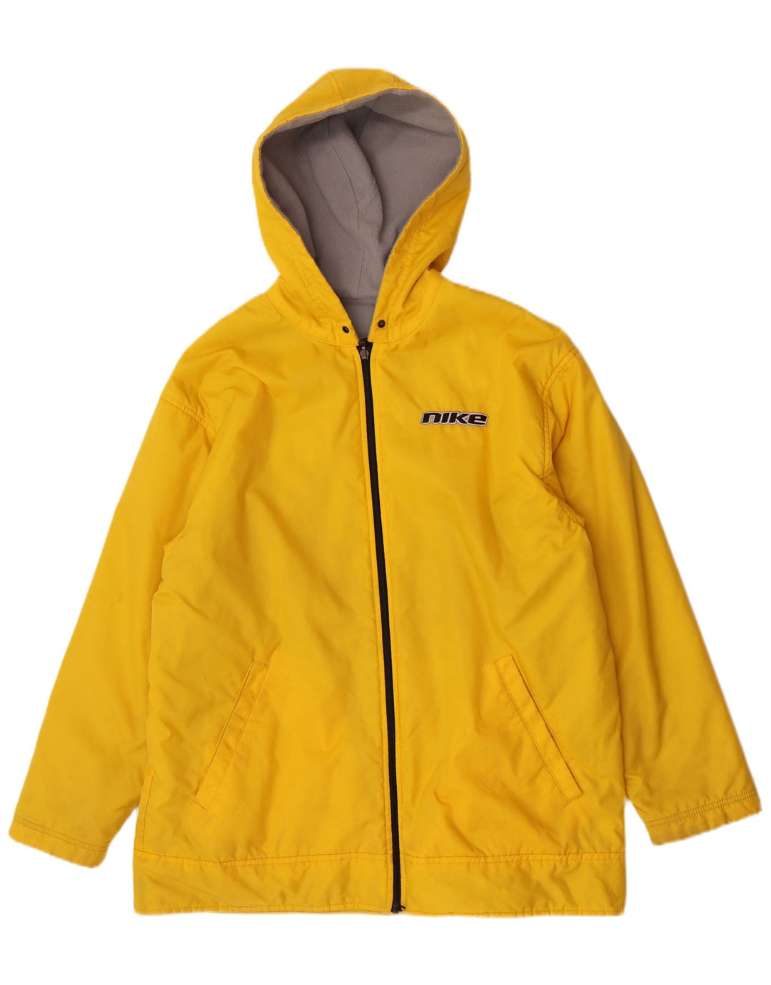 Jaqueta masculina Nike reversível com capuz UK 38 Nylon amarelo médio