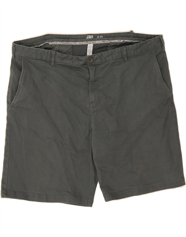 IZOD Mens Salt Water Chino Shorts W42 2XL Grey Cotton Vintage Izod and Second-Hand Izod from Messina Hembry 