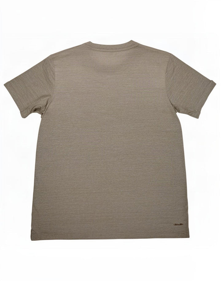 Adidas Mens Climalite Camiseta Top Cinza Médio Poliéster