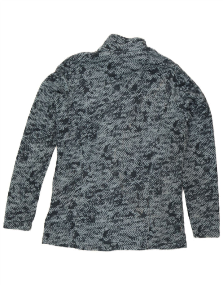 Jaqueta de lã feminina Marks & Spencer UK 12 poliéster camuflado cinza médio