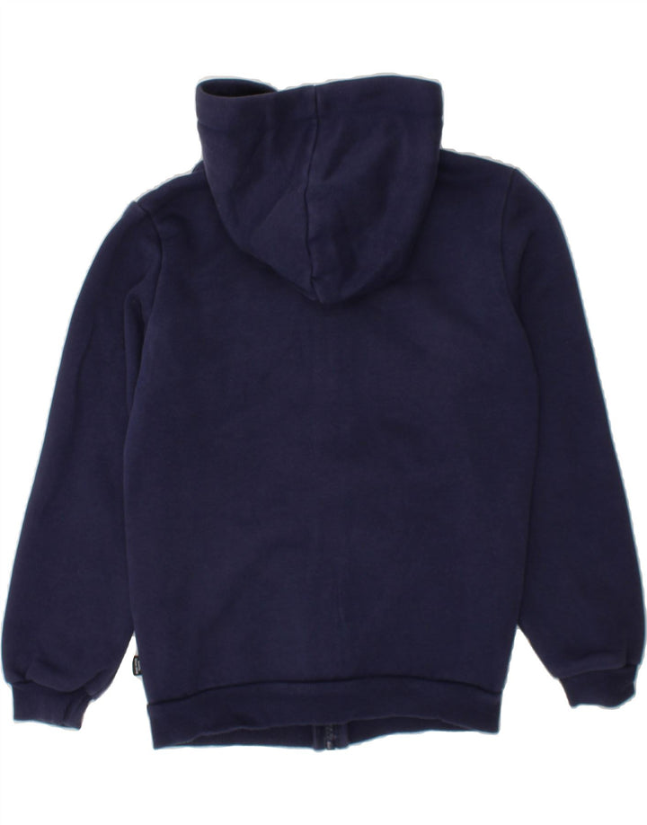 PUMA Boys Graphic Zip Hoodie Sweater 7-8 Years Navy Blue Cotton Vintage Puma and Second-Hand Puma from Messina Hembry 
