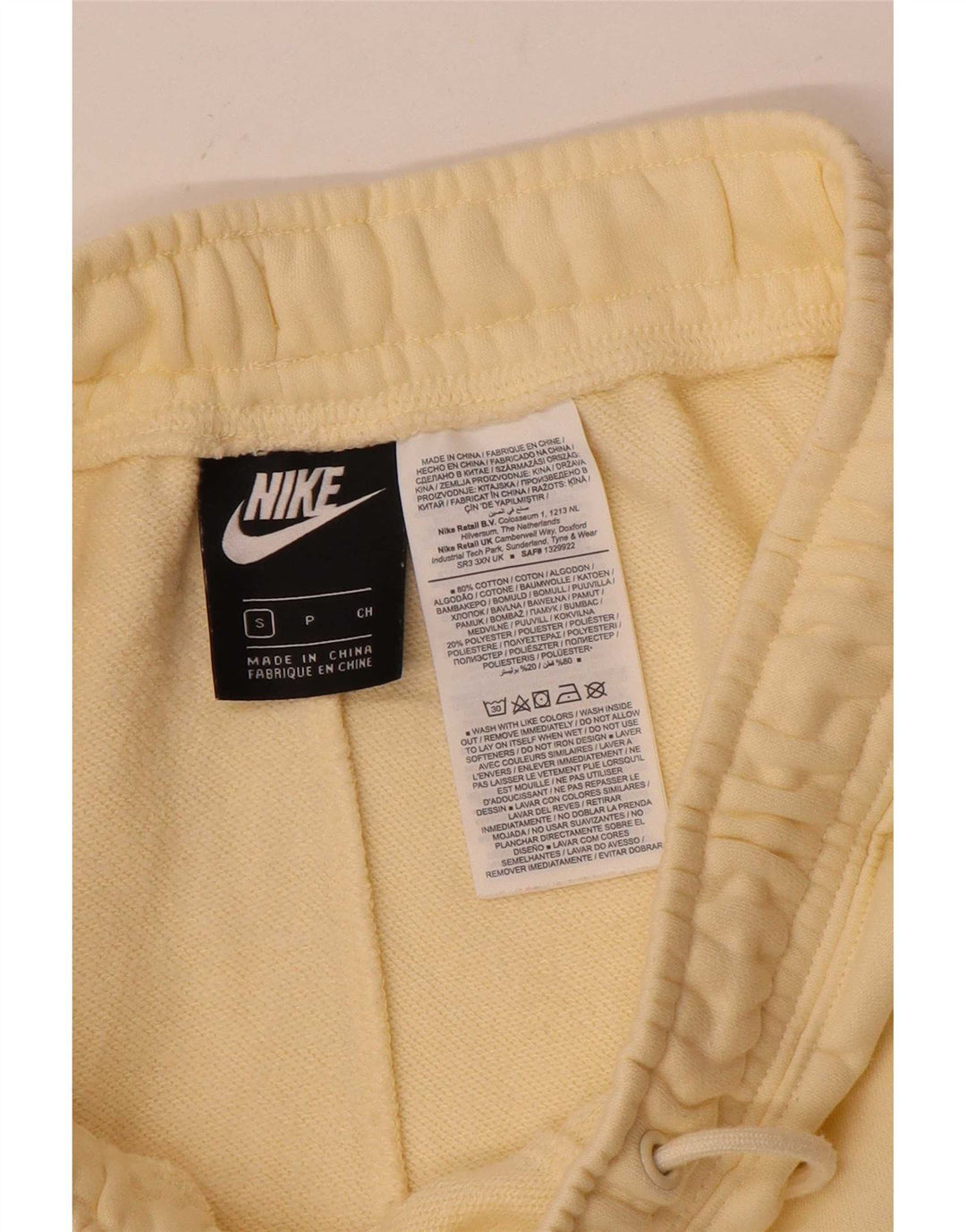 Nike Mens Cargo Calças de treino Joggers Pequeno Algodão Amarelo