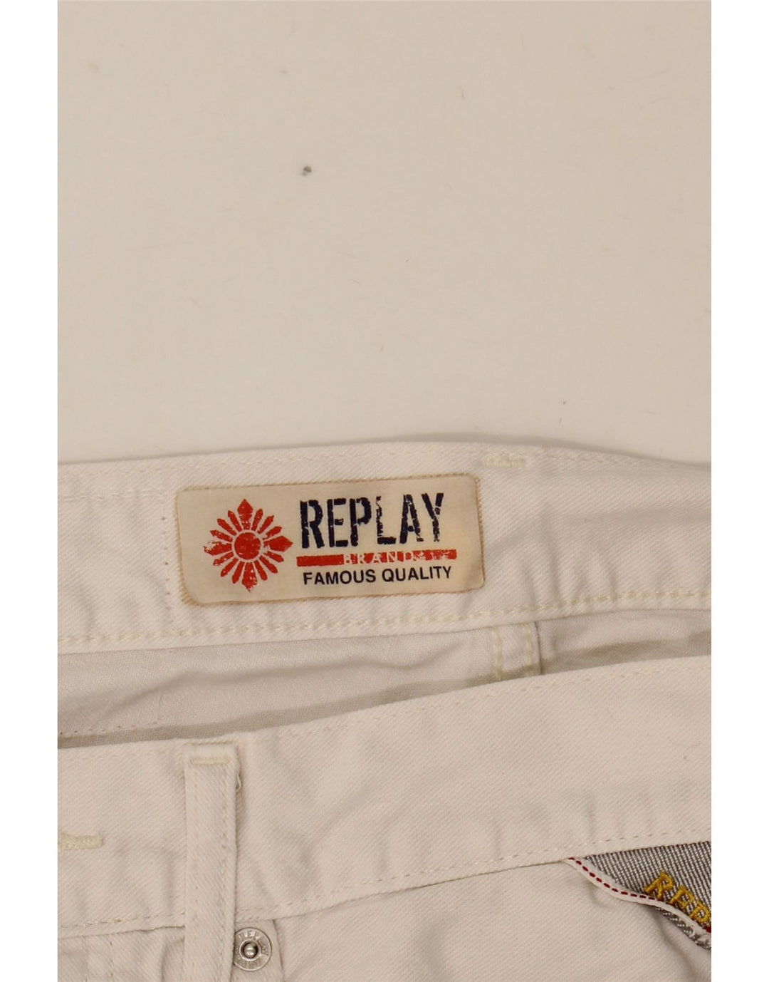 Replay Jeans Slim Feminino W30 L34 Branco