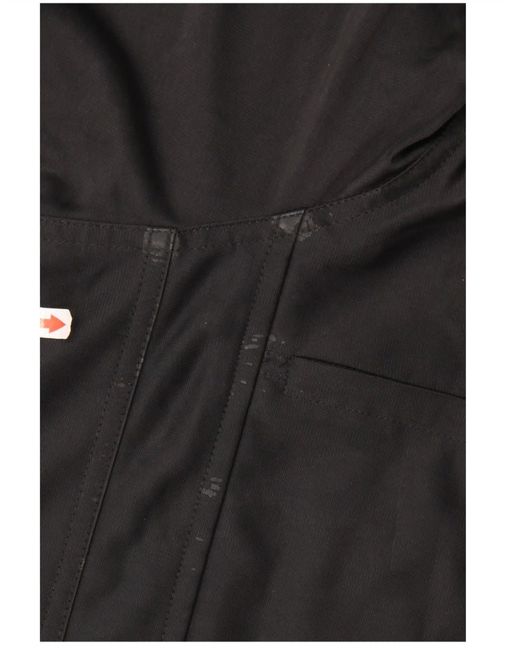 ADIDAS Womens Oversized Hooded Tracksuit Top Jacket UK 14 Grande Preto