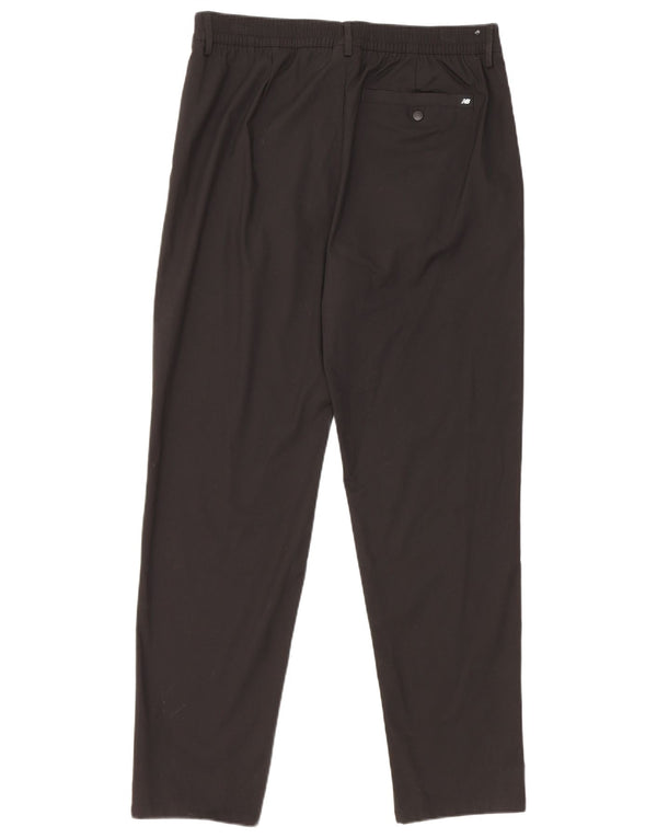 New Balance Mens Tapered Chino Trousers Medium W32 L30 Black Cotton