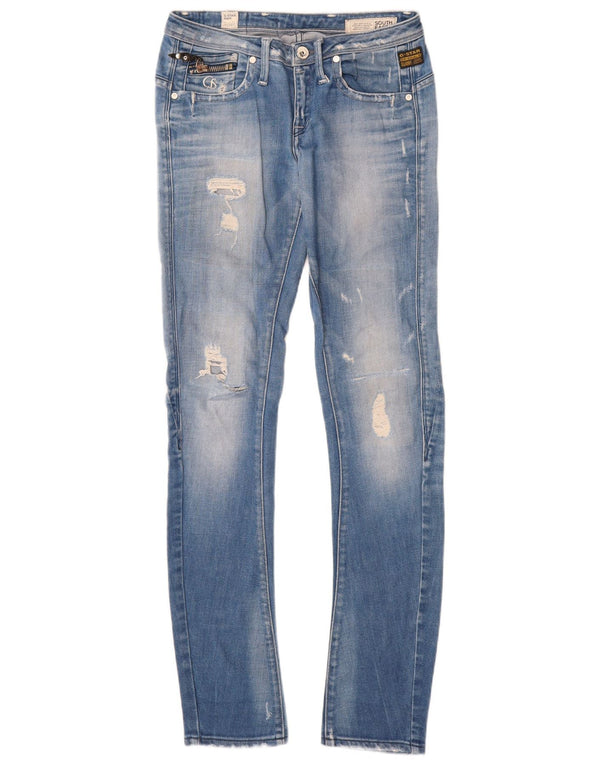 Calça jeans skinny feminina G-Star W27 L32 algodão azul