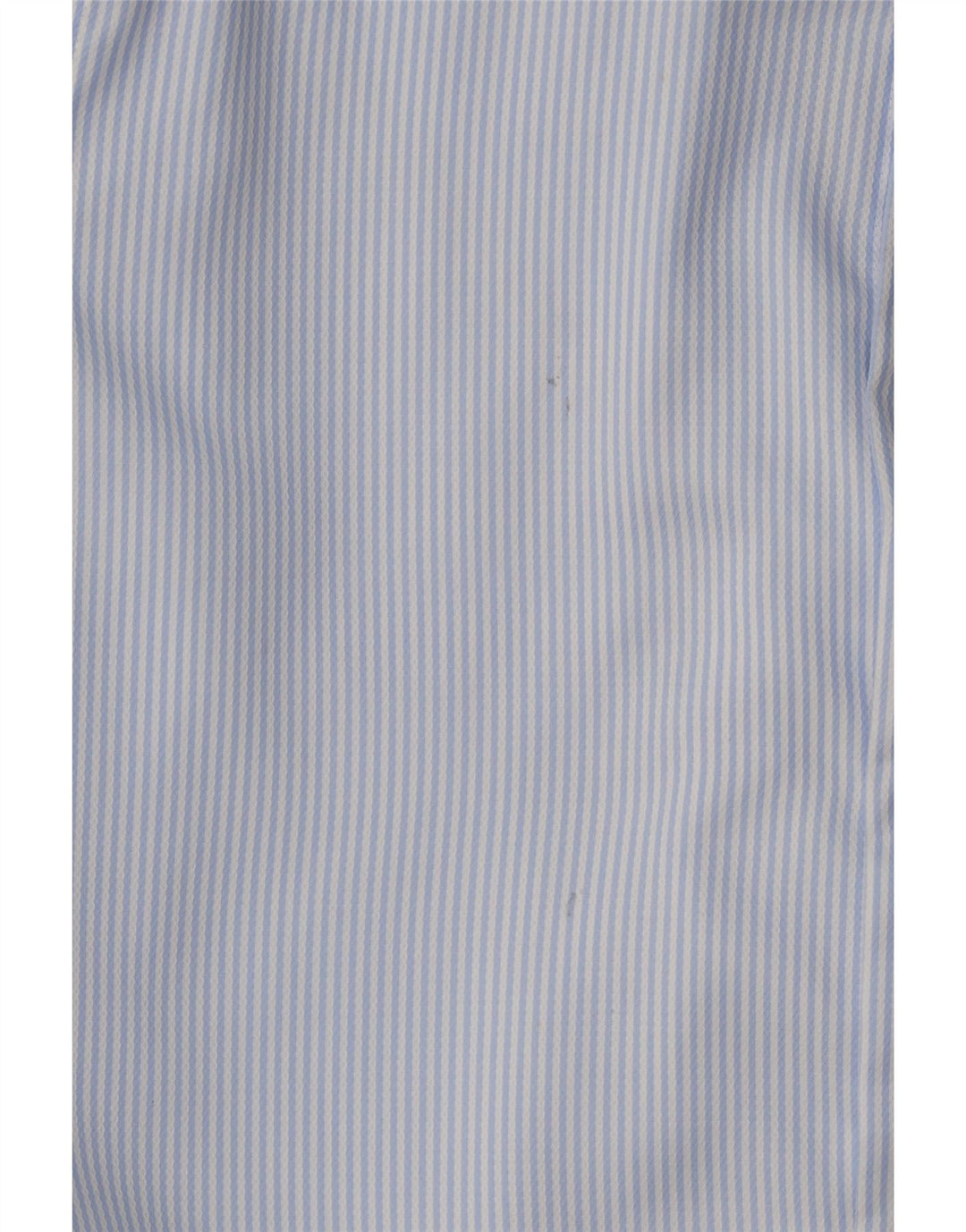 Camisa masculina Boggi de ajuste regular tamanho 39 15 1/2 algodão listrado azul médio
