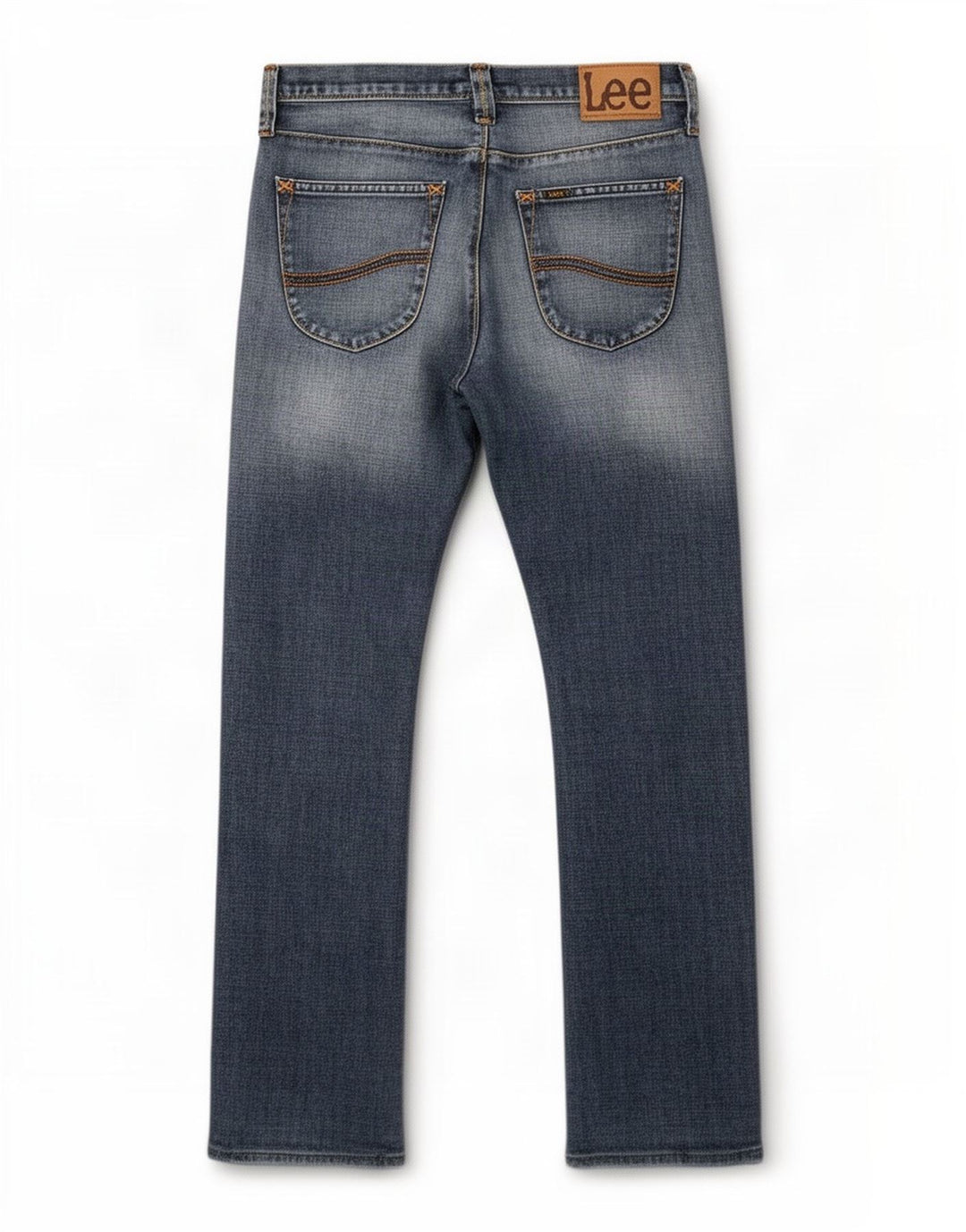 Lee Mens Straight Jeans W32 L28 Azul Algodão