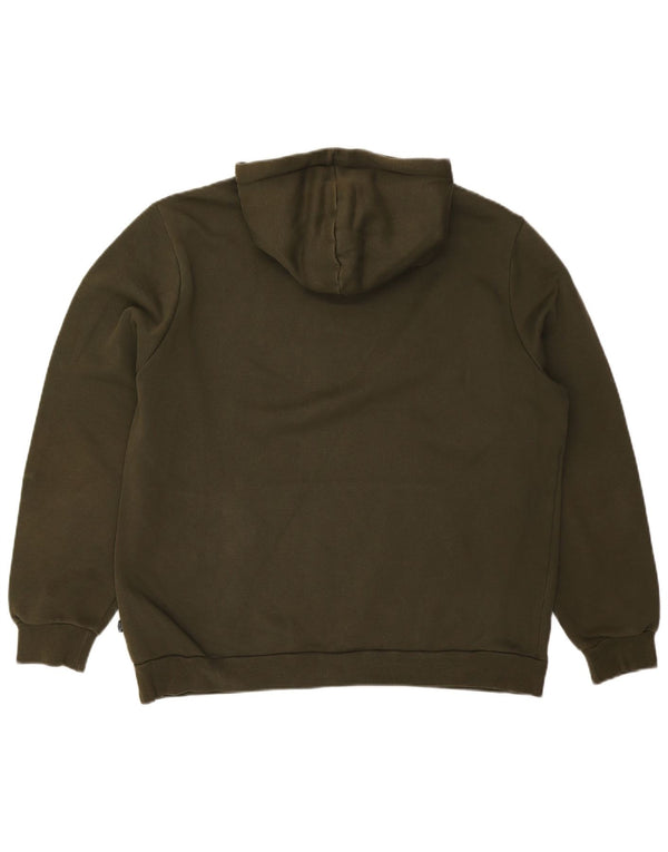 Puma masculino gráfico moletom com capuz XL algodão cáqui