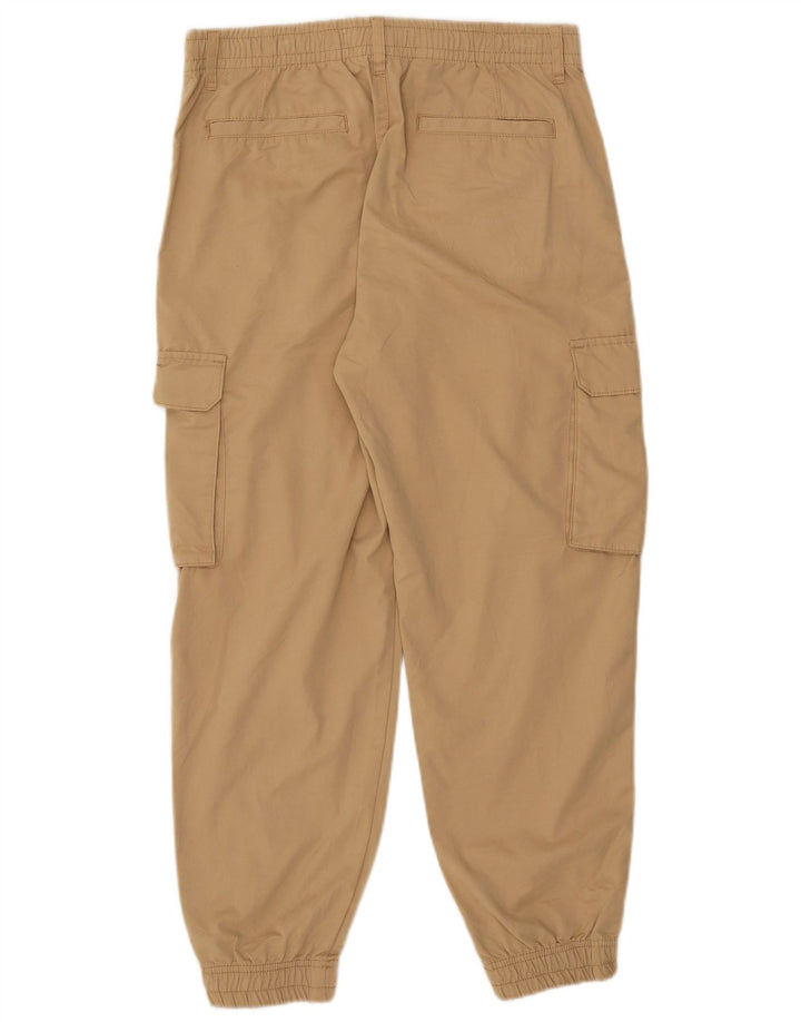 Calça cargo masculina Zara Crop Joggers médio W31 L25 bege