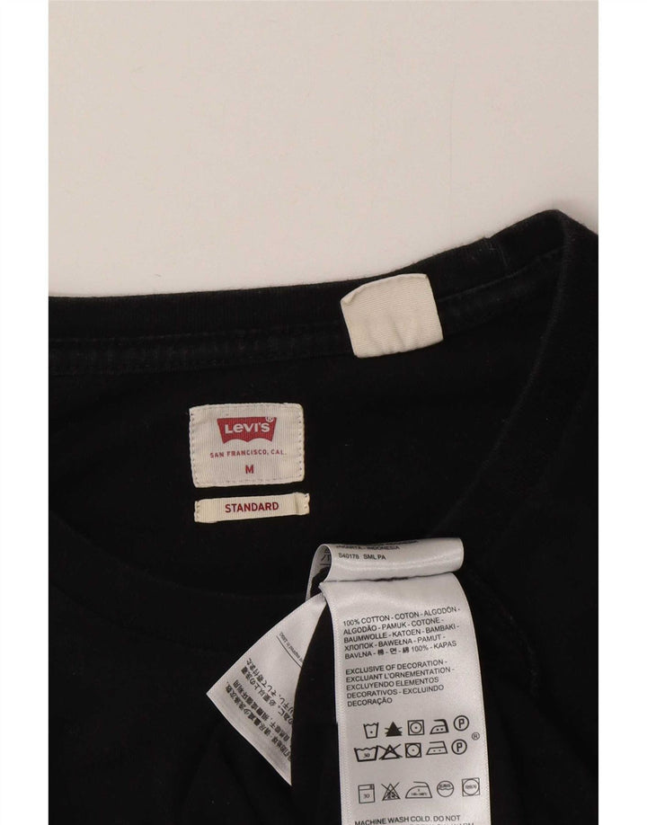 Camiseta masculina Levi's Standard Fit top médio algodão preto