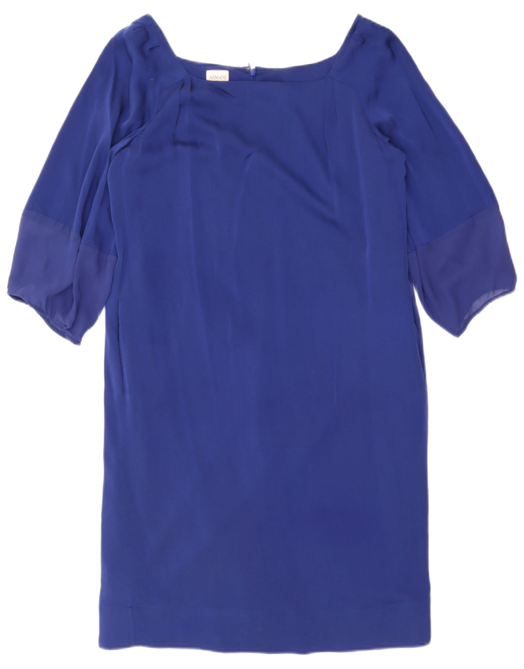 Vestido feminino Armani Collezioni manga 3/4 IT 44 azul médio