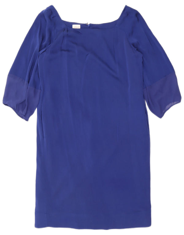 Vestido feminino Armani Collezioni manga 3/4 IT 44 azul médio