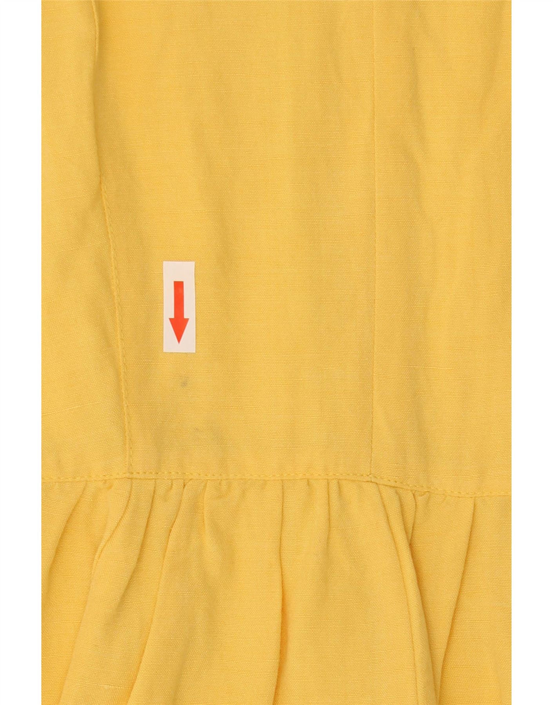 Vestido feminino Roccobarocco A-Line UK 10 pequeno amarelo
