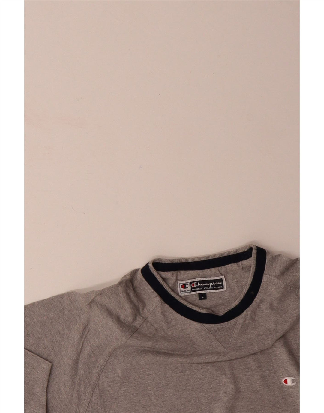 CAMPEÃO Camiseta Masculina Top Grande Algodão Cinza