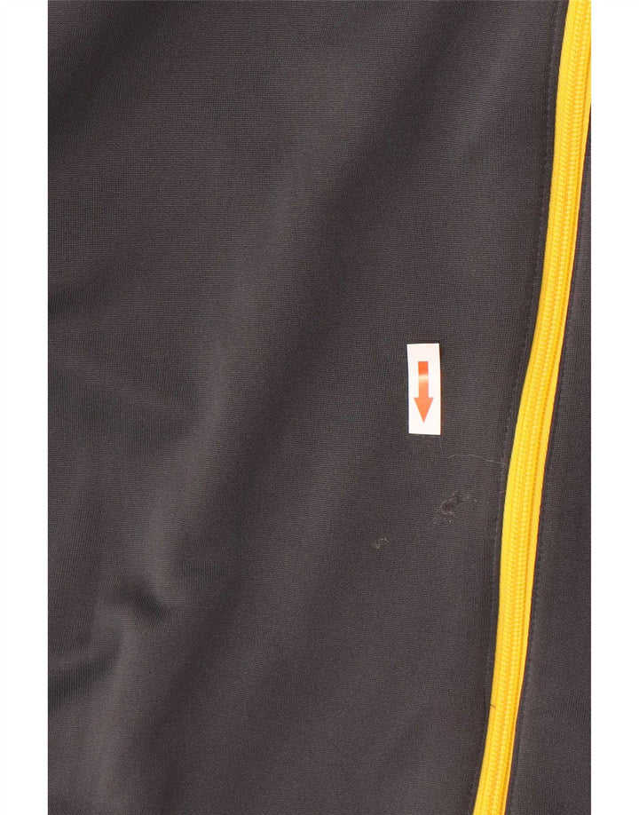 Adidas Mens Climalite Tracksuit Top Jacket Grande Cinza Colorblock Poliéster