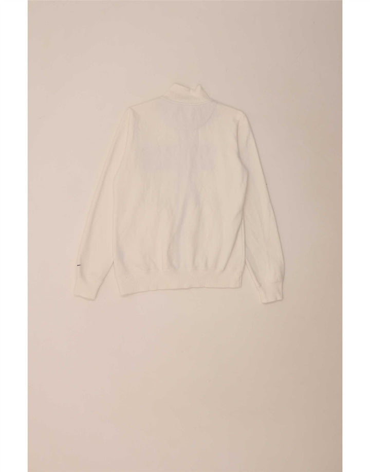 Jaqueta Nike feminina com agasalho gráfico UK 14 médio algodão branco
