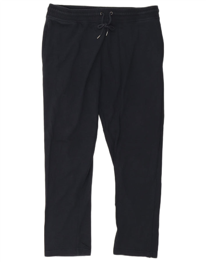 Calça de treino masculina Marks & Spencer grande algodão azul marinho