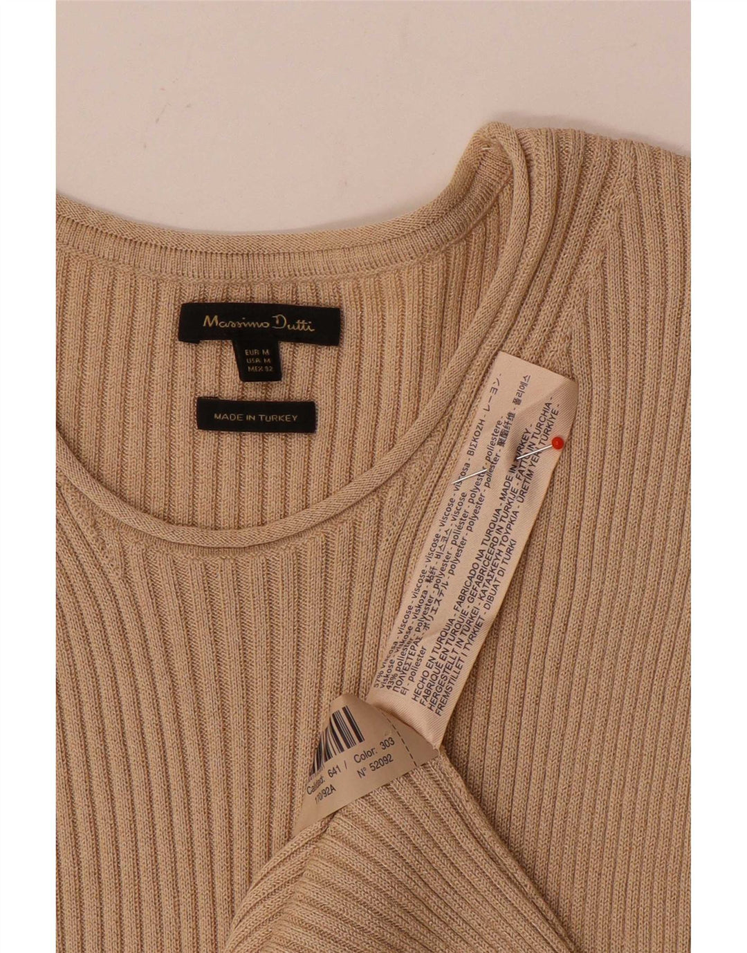 Vestido maxi feminino sem mangas Massimo Dutti Reino Unido 12 viscose bege médio