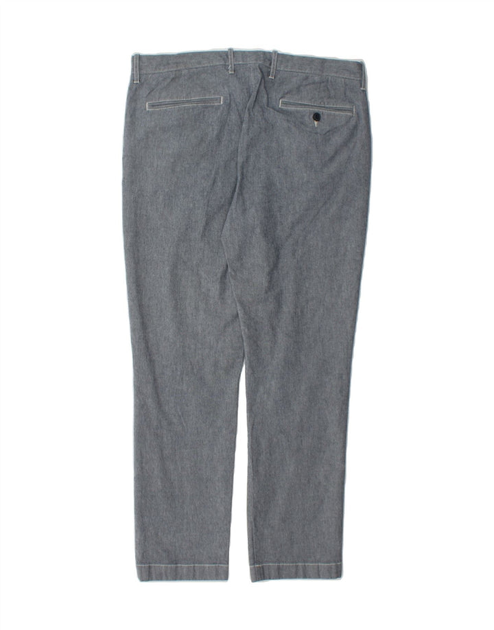 J. CREW Mens Slim Chino Trousers W33 L30  Blue Cotton Vintage J. Crew and Second-Hand J. Crew from Messina Hembry 