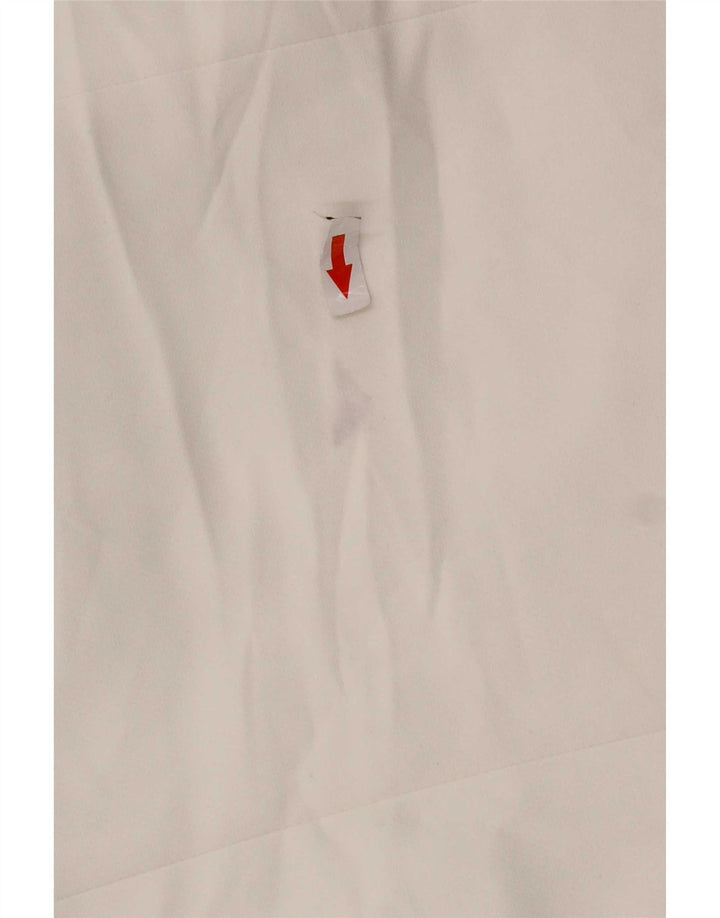 Jaqueta blazer feminina Zara com 1 botão Reino Unido 14 poliéster branco médio