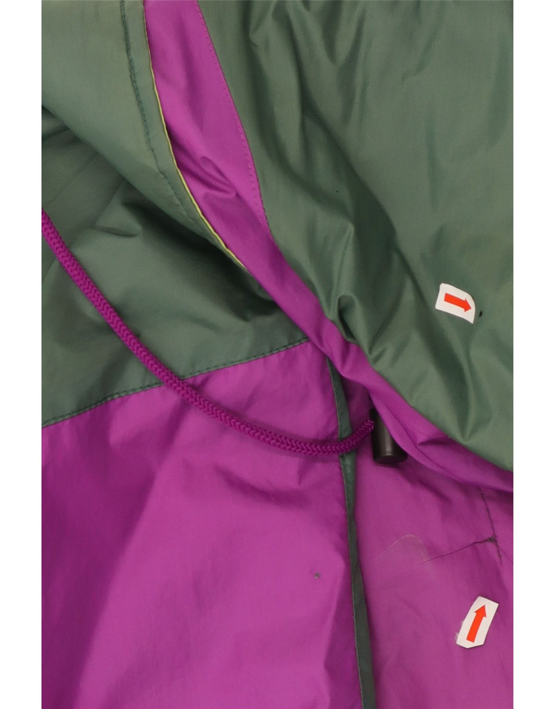 Jaqueta de chuva masculina CAMPAGNOLO com capuz UK 40 grande bloco colorido multicolorido