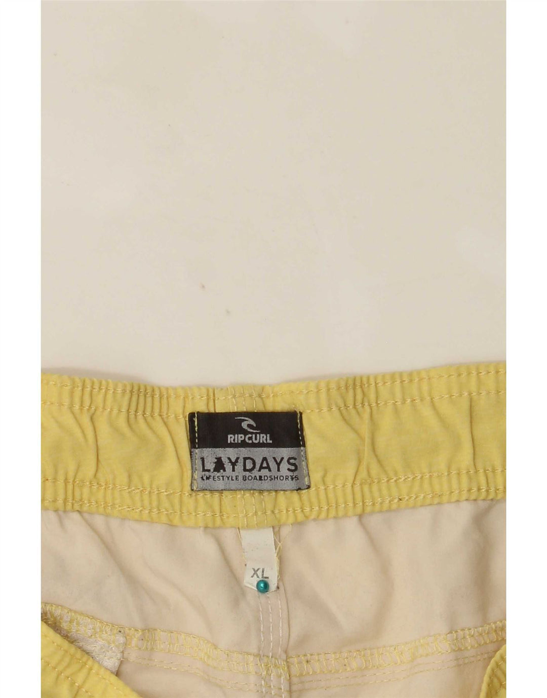 Shorts de natação masculino Rip Curl XL amarelo colorblock